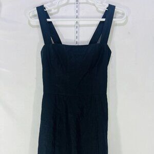 Reformation Black Linen Dress